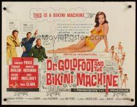 8t115 DR. GOLDFOOT & THE BIKINI MACHINE 1/2sh '65 Vincent Price, sexy bikini machine!