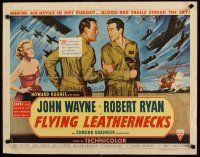 8t135 FLYING LEATHERNECKS style B 1/2sh '51 art of air-devils John Wayne & Robert Ryan,Howard Hughes