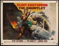 8t150 GAUNTLET 1/2sh '77 great art of Clint Eastwood & Sondra Locke by Frank Frazetta!
