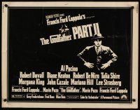 8t156 GODFATHER PART II 1/2sh '74 Al Pacino in Francis Ford Coppola classic crime sequel!