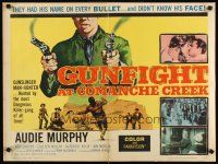 8t166 GUN FIGHT AT COMANCHE CREEK 1/2sh '63 cowboy Audie Murphy w/pistol drawn!