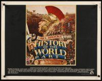 8t180 HISTORY OF THE WORLD PART I 1/2sh '81 artwork of Roman soldier Mel Brooks by John Alvin!