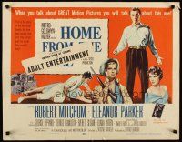8t181 HOME FROM THE HILL style A 1/2sh '60 art of Robert Mitchum, Eleanor Parker & George Peppard!