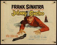 8t214 JOHNNY CONCHO style A 1/2sh '56 that smoldering cowboy Frank Sinatra reaches for gun!