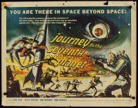 8t218 JOURNEY TO THE SEVENTH PLANET 1/2sh '61 they have terryfing powers of mind over matter!