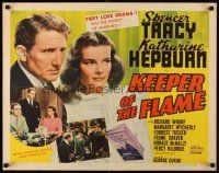 8t224 KEEPER OF THE FLAME 1/2sh '42 Tracy doesn't know if Katharine Hepburn is a murderess!