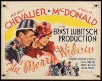 8t261 MERRY WIDOW 1/2sh R62 Maurice Chevalier, Jeanette MacDonald, Ernst Lubitsch!