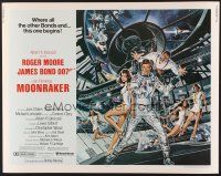 8t265 MOONRAKER 1/2sh '79 Roger Moore as James Bond & sexy space babes by Goozee!