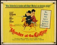 8t270 MURDER AT THE GALLOP 1/2sh '63 Margaret Rutherford as Agatha Christie's Miss Marple!
