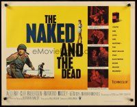 8t273 NAKED & THE DEAD 1/2sh '58 from Norman Mailer's novel, Aldo Ray in World War II!