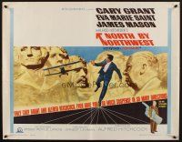 8t278 NORTH BY NORTHWEST 1/2sh R66 Cary Grant chased by cropduster by Mt. Rushmore, Hitchcock!