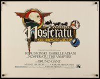 8t279 NOSFERATU THE VAMPYRE 1/2sh '79 Klaus Kinski, Werner Herzog, great Palladini vampire art