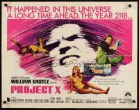 8t321 PROJECT X 1/2sh '68 William Castle, Chris George lies frozen in a capsule in the year 2118!