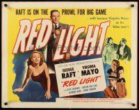 8t332 RED LIGHT style B 1/2sh '49 strong-arm George Raft baits his trap w/sexy blonde Virginia Mayo!