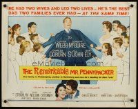8t334 REMARKABLE MR. PENNYPACKER 1/2sh '59 Clifton Webb, he can do it better than anyone!
