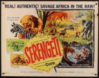 8t355 SERENGETI 1/2sh '60 savage Africa in the raw, art of natives & animals!