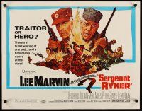 8t356 SERGEANT RYKER 1/2sh '68 is Lee Marvin an enemy agent or U.S. sergeant in the Korean War!