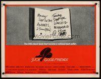 8t389 SUCH GOOD FRIENDS 1/2sh '72 Otto Preminger, image of little black book, Saul Bass art!