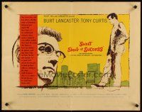 8t394 SWEET SMELL OF SUCCESS style A 1/2sh '57 Lancaster as J.J. Hunsecker, Curtis as Sidney Falco!