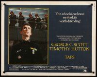 8t399 TAPS 1/2sh '81 Harold Becker, Timothy Hutton, image of cadets with guns!