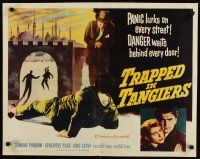 8t425 TRAPPED IN TANGIERS 1/2sh '60 Edmund Purdom, Genevieve Page, most dangerous city in world!