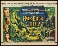8t434 WAR-GODS OF THE DEEP 1/2sh '65 Vincent Price, Jacques Tourneur, most fantastic journey!