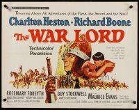 8t433 WAR LORD 1/2sh '65 art of Charlton Heston all decked out in armor with sword!