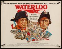 8t435 WATERLOO 1/2sh '70 great artwork of Rod Steiger as Napoleon Bonaparte!