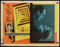 8t453 WITNESS TO MURDER style B 1/2sh '54 no one believes what Stanwyck saw except the murderer!