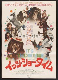 8t624 IT'S SHOWTIME Japanese '76 Roddy McDowall, Flipper & Lassie, wacky animal images!