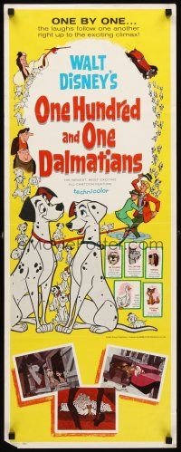 8w369 ONE HUNDRED & ONE DALMATIANS insert '61 most classic Walt Disney canine family cartoon!