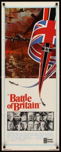 8w072 BATTLE OF BRITAIN insert '69 all-star cast in historical World War II battle!