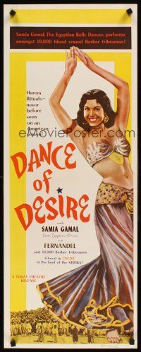 8w144 ALI BABA & THE FORTY THIEVES insert R60 sexy belly dancer Samia Gamal Dance of Desire!