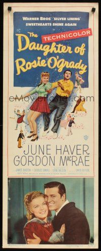 8w150 DAUGHTER OF ROSIE O'GRADY insert '50 art of Gordon MacRae & sexy June Haver dancing!