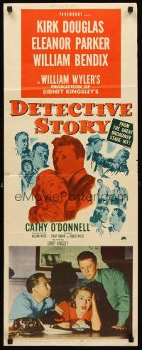 8w163 DETECTIVE STORY insert '51 William Wyler, Kirk Douglas can't forgive Eleanor Parker!