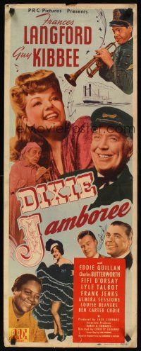 8w170 DIXIE JAMBOREE insert '44 pretty Frances Langford, boat captain Guy Kibbee, Louise Beavers