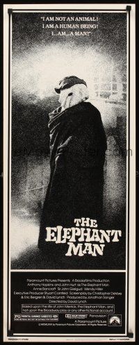 8w189 ELEPHANT MAN insert '80 John Hurt is not an animal, Anthony Hopkins, directed by David Lynch!