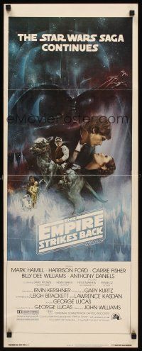 8w191 EMPIRE STRIKES BACK insert '80 George Lucas, Gone with the Wind style art by Roger Kastel!