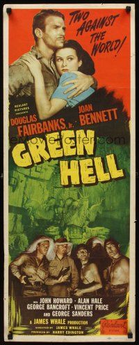 8w246 GREEN HELL insert R47 by Douglas Fairbanks Jr., with George Sanders & Joan Bennett!