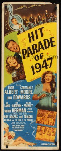 8w265 HIT PARADE OF 1947 insert '47 Eddie Albert, Woody Herman, Constance Moore!