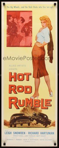 8w272 HOT ROD RUMBLE insert '57 the big wheels & the slick chicks who fire 'em up!