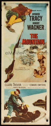 8w346 MOUNTAIN insert '56 mountain climber Spencer Tracy, Robert Wagner, Claire Trevor!