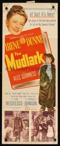 8w348 MUDLARK insert '51 great artwork of beautiful Irene Dunne as Queen Victoria of England!