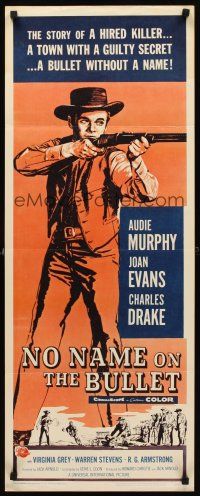 8w360 NO NAME ON THE BULLET insert '59 Audie Murphy as the strangest killer in the west!
