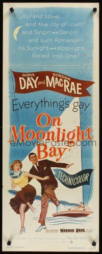 8w367 ON MOONLIGHT BAY insert '51 great image of singing Doris Day & Gordon MacRae!