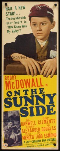 8w368 ON THE SUNNY SIDE insert '42 Roddy McDowall, who stole your heart in How Green Was My Valley!