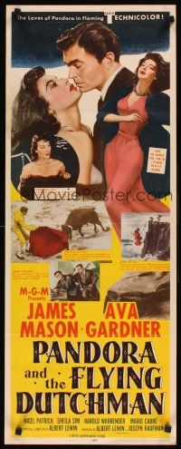 8w376 PANDORA & THE FLYING DUTCHMAN insert '51 romantic super close up of James Mason & Ava Gardner!