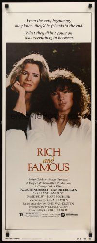 8w434 RICH & FAMOUS insert '81 great portrait image of Jacqueline Bisset & Candice Bergen!