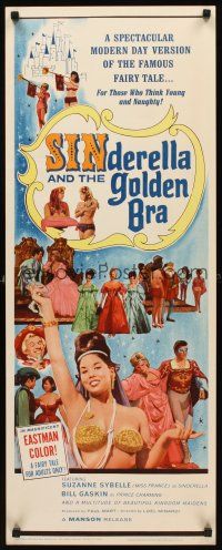 8w460 SINDERELLA & THE GOLDEN BRA insert '64 a version for those who think young and naughty!