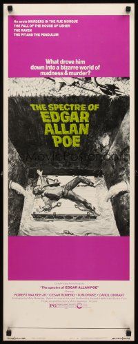 8w477 SPECTRE OF EDGAR ALLAN POE insert '74 what drove him to a bizarre world of madness & murder?